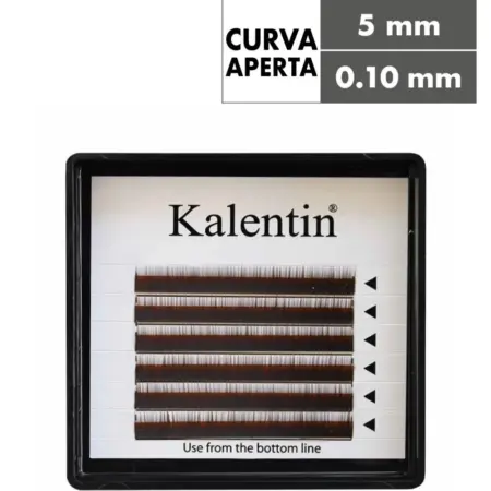 Kalentin Extensión de Cejas Curl I Dark Brown 5mm